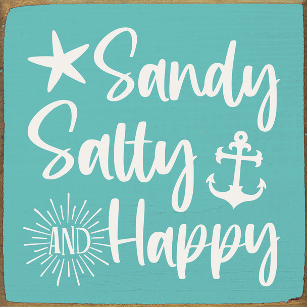 Sandy, salty, and happy