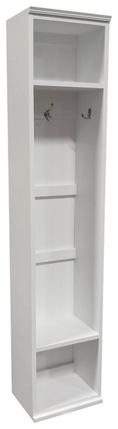 American Pine Hall Tree by Sawdust City | Wood Furniture Made in the USA |  Shown in Solid Cottage White American Pine Hall Tree by Sawdust City | Wood Furniture Made in the USA |  Shown in Solid Cottage White