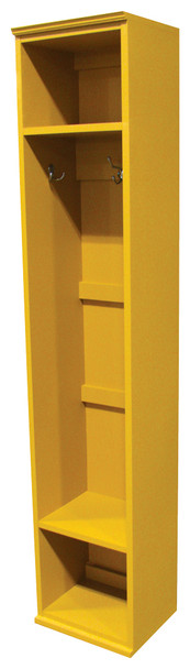 American Pine Hall Tree by Sawdust City | Wood Furniture Made in the USA |  Shown in Solid Mustard American Pine Hall Tree by Sawdust City | Wood Furniture Made in the USA |  Shown in Solid Mustard