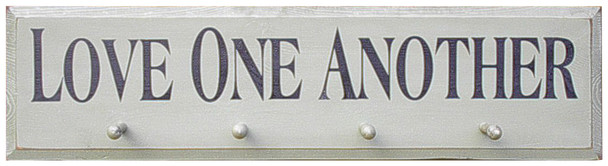 Shown in Old Cottage White with pegs and lettering from a 9x36 sign