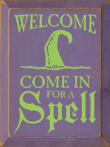 Shown in Old Purple with Apple Green lettering