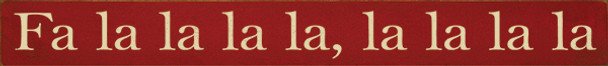 Shown in Old Red with Cream lettering