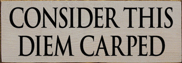 Shown in Old Putty with Black lettering