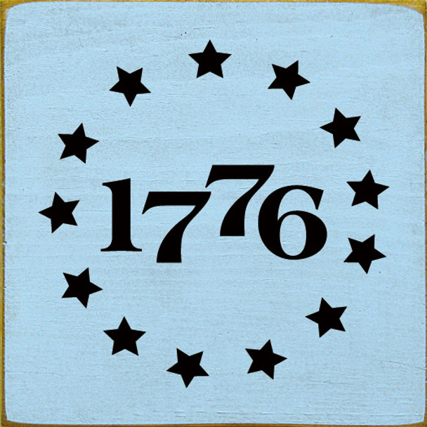 1776 - Stars |Patriotic Wood Signs | Sawdust City Wood Signs