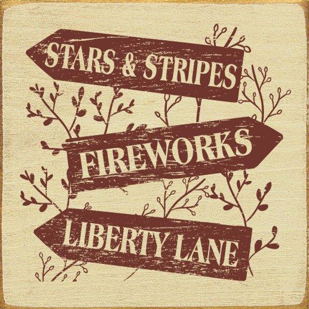 Stars&Stripes - Fireworks - Liberty Lane |Patriotic Wood Signs | Sawdust City Wood Signs