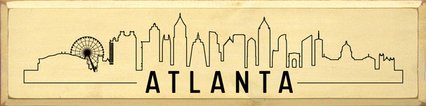 Atlanta Skyline |City Skyline Wood Signs | Sawdust City Wood Signs