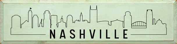 Nashville Skyline |City Skyline Wood Signs | Sawdust City Wood Signs