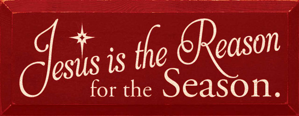 Jesus is the Reason for the Season  |seasoanl Wood Sign| Sawdust City Wood Signs