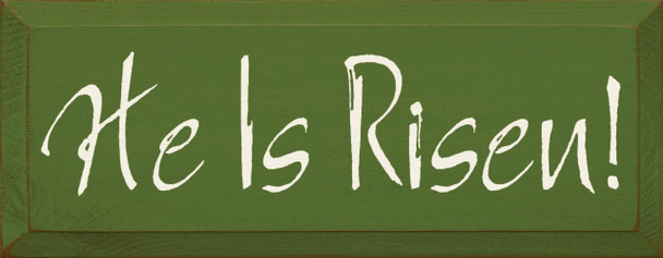 He Is Risen!  |Easter Wood Sign | Sawdust City Wood Signs