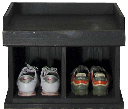 Cubby Bench | 2' Wood Bench with Two Cubbies | Mudroom Furniture ...