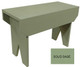 Small Wood Simple Bench | 2 ft Simple Bench | Shown in Solid Sage
