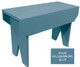 Small Wood Simple Bench | 2 ft Simple Bench | Shown in Solid Williamsburg Blue