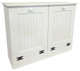 Tilt-Out Trash & Recycling Bins Shown in Solid Cottage White