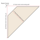 Top-Down diagram showing corner shelf measurements