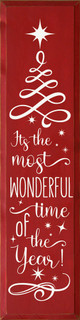 It's The Most Wonderful Time  Of The Year | Wood Christmas Sign | Sawdust Wood Sign