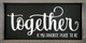 Together is my favorite place to be | Framed Family Signs | Sawdust City Wood Signs