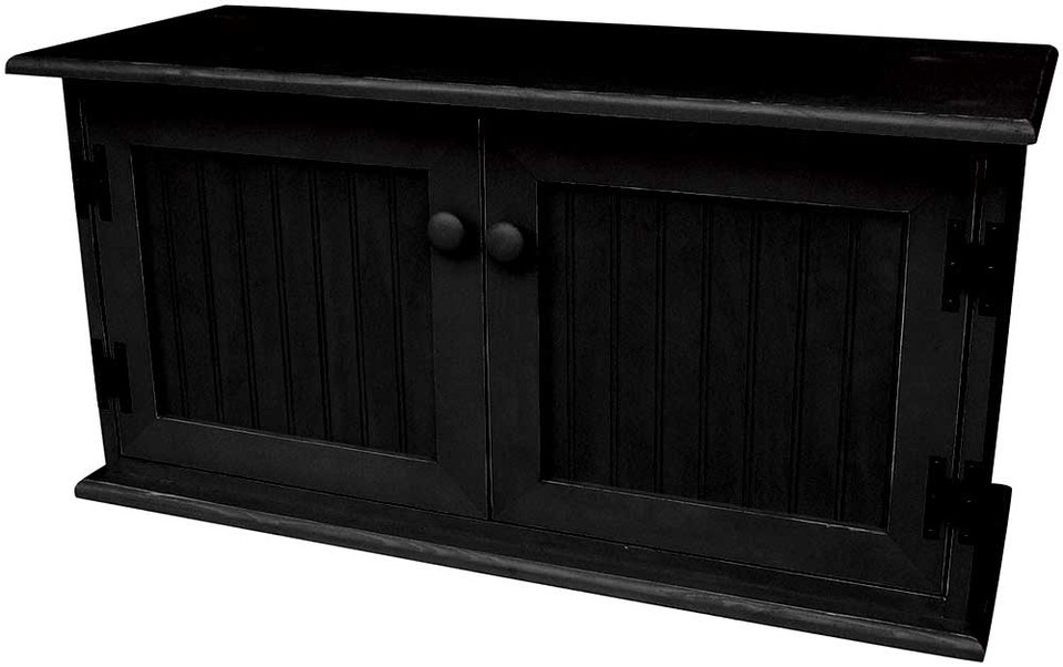 Coffee Table Wooden Storage with Two Shelves and