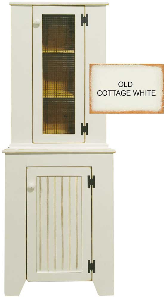 Corner Cupboard & Hutch Set Pine Kitchen Furniture Sawdust City