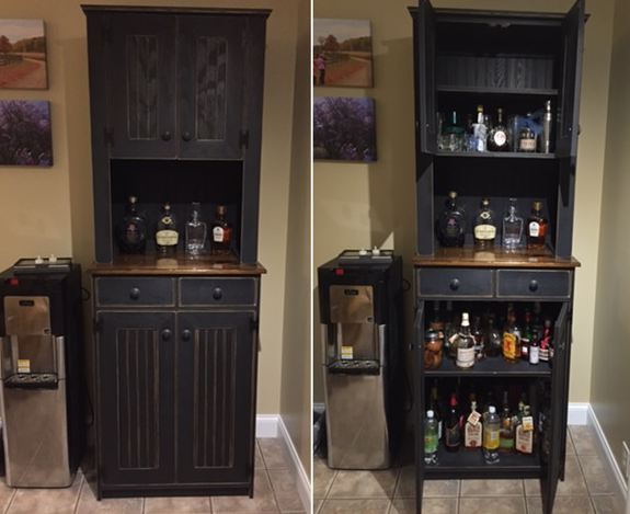 Custom Designed Liquor Cabinet – Arizona Custom Wood Designs