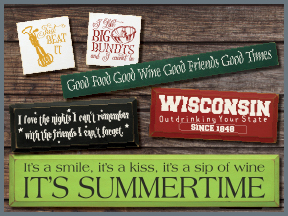Wooden Food And Drink Signs With Sayings And Quotes
