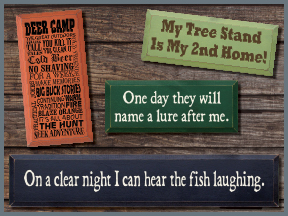 Honey Dew Gifts, Fishing Solves Most of My Problems, Hunting Solves the  Rest, Wood Fishing Signs, Hunting Wooden Signs Wall Decor for Man Cave, 7  Inches by 10.5 Inches : Buy Online