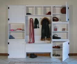 Solid Wood Mudroom Storage Cabinets