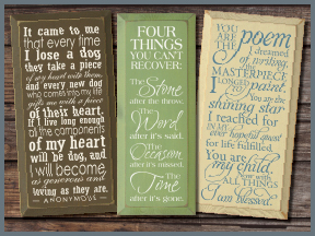 Tall Skinny Wood Signs With Sayings And Quotes