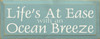 Life's At Ease With An Ocean Breeze |Ocean Wood Sign With| Sawdust City Wood Signs