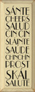 Sante-Cheers-Salud-Cin Cin-Slainte-Saude-Chinchin-Prost-Skal-Salute |Cheers Wood Sign | Sawdust City Wood Signs