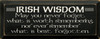May you never forget what is worth remembering..|Irish Wisdom Wood Sign| Sawdust City Wood Signs