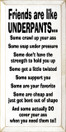Friends Are Like Underpants: Some crawl up your ass.. |Funny Friends Wood Sign| Sawdust City Wood Signs