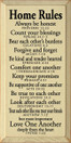 Home Rules - Always be honest - Proverbs 12:22...|Wood Sign With Bible Verses| Sawdust City Wood Signs