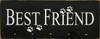 Best Friend with Paw Prints And Nails For Leashes |Dogs Wood Sign| Sawdust City Wood Signs