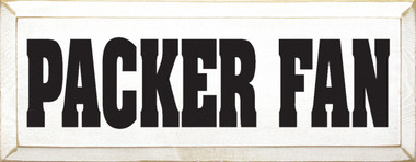 Packer Fan Signs Packer Fan |Football Wood Sign| Sawdust City Wood Signs