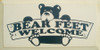 Bear Feet Welcome|Welcome Wood Sign| Sawdust City Wood Signs