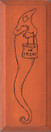 Trick Or Treat With Tall Ghost Picture | Seasonal Wood Sign  | Sawdust City Wood Signs