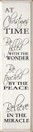 At Christmas Time Be Filled With The Wonder Be.. (Vertical) |Christmas Mirical Wood Sign| Sawdust City Wood Signs