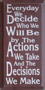 Shown in Old Brown with Cream lettering
