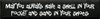 Shown in Black with Cottage White Lettering