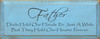 Shown in Old Light Blue with Black lettering