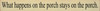Shown in Old Cream with Black lettering