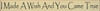 Shown in Old Cream with Black  lettering