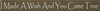Shown in Old Brown with Cottage White lettering