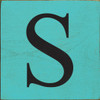 Shown in Old Aqua with Black lettering