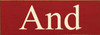 Shown in Old Red with Cream lettering