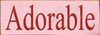 Shown in Old Baby Pink with Red lettering