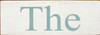 Shown in Old Cottage White with Sea Blue lettering