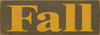 Shown in Old Brown with Mustard lettering