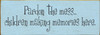 Shown in Old Baby Blue with Black lettering