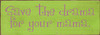 Shown in Old Apple with Plum lettering